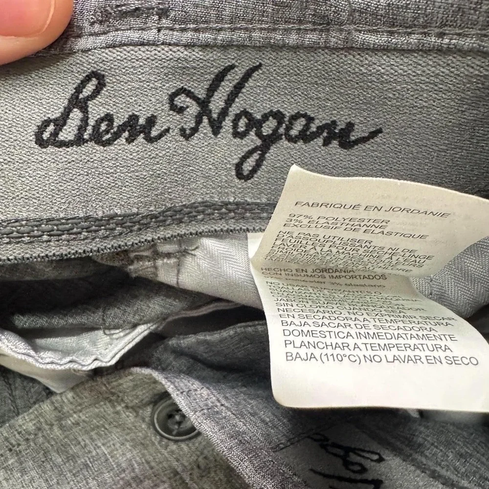Ben Hogan Men's Size 42 Gray‎ Stretch Flat Front Golf Shorts Athletic Outdoors